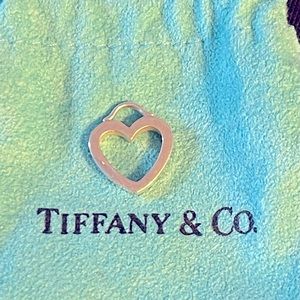 925 Retired Tiffany & co open heart charm